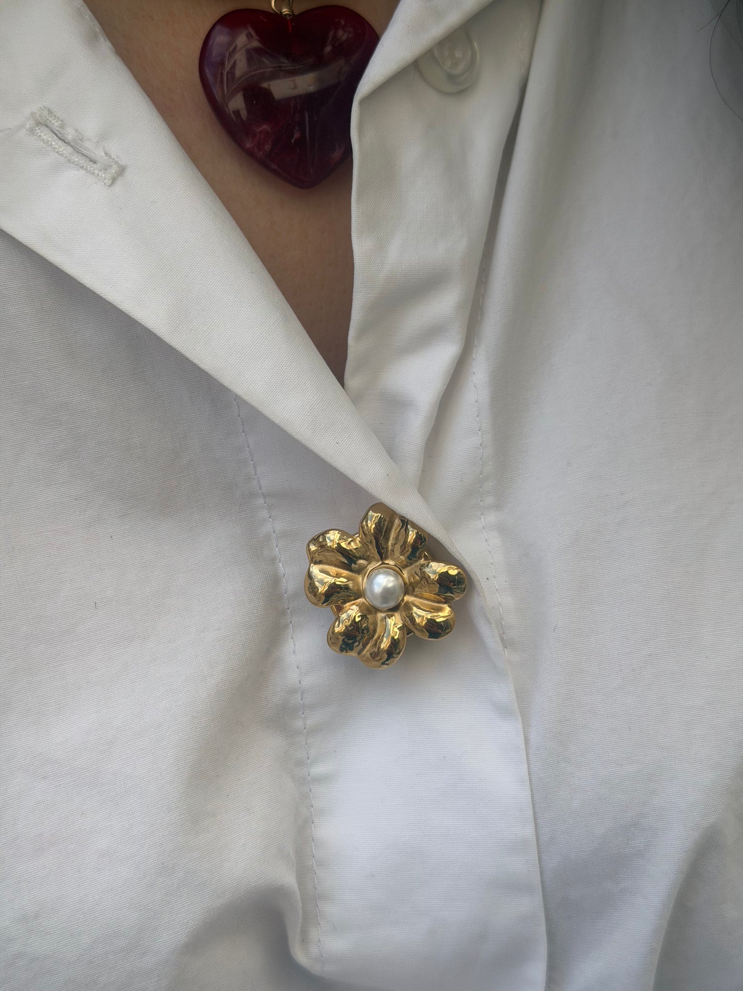 Bijoux de bouton perle