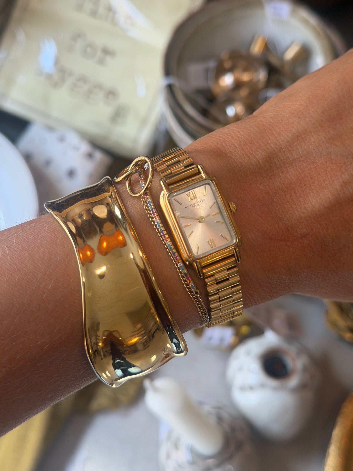 Bracelet manchette vague