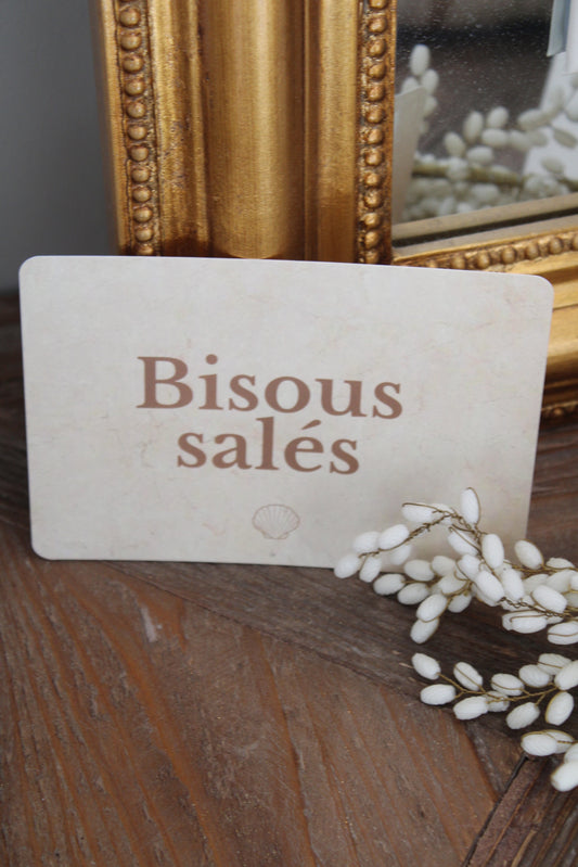Carte bisou salés