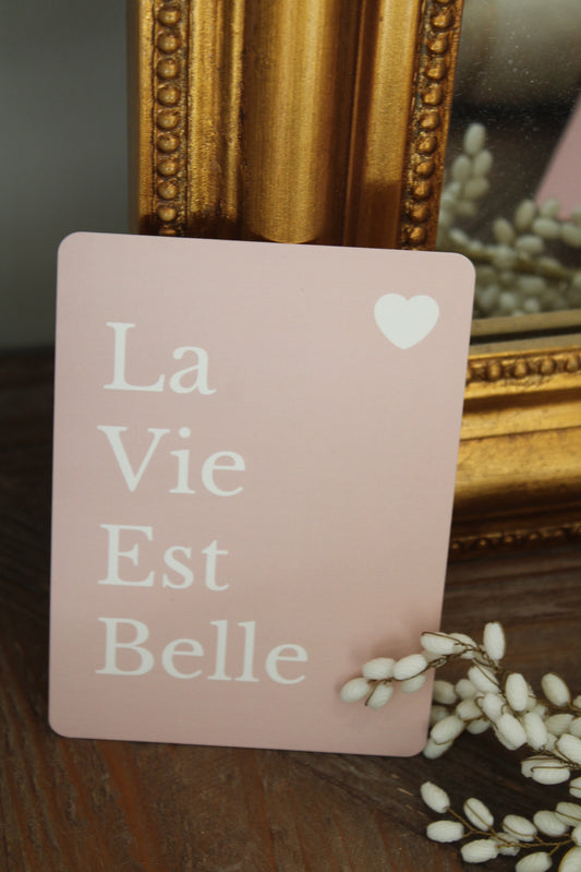 Carte la vie est belle