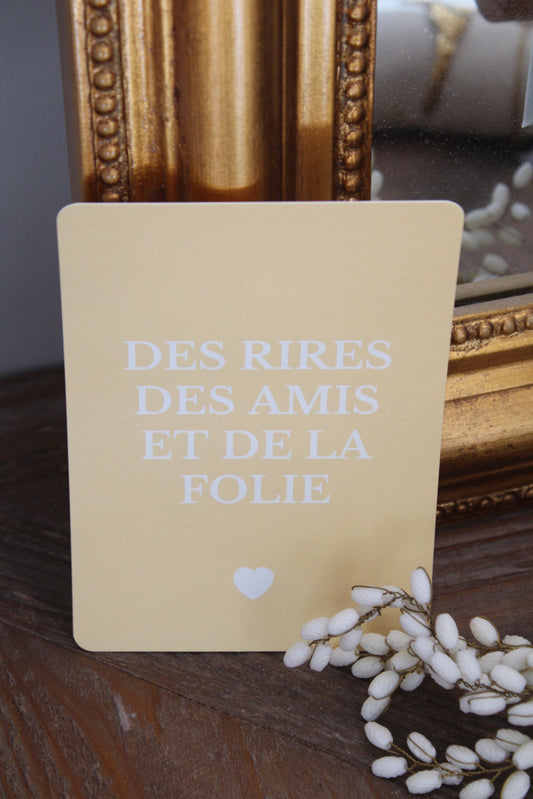 Carte des rires des amis