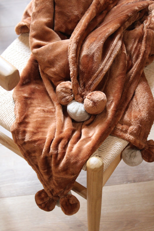 Plaid velours terracotta