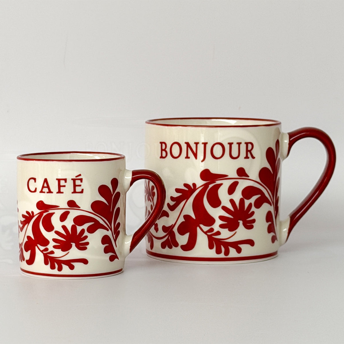 Tasse expresso héritage Burgundy