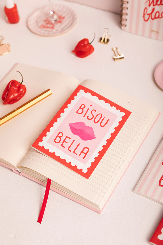Duo Bisous Bella Stripes - Duo de carnets de Poche A6