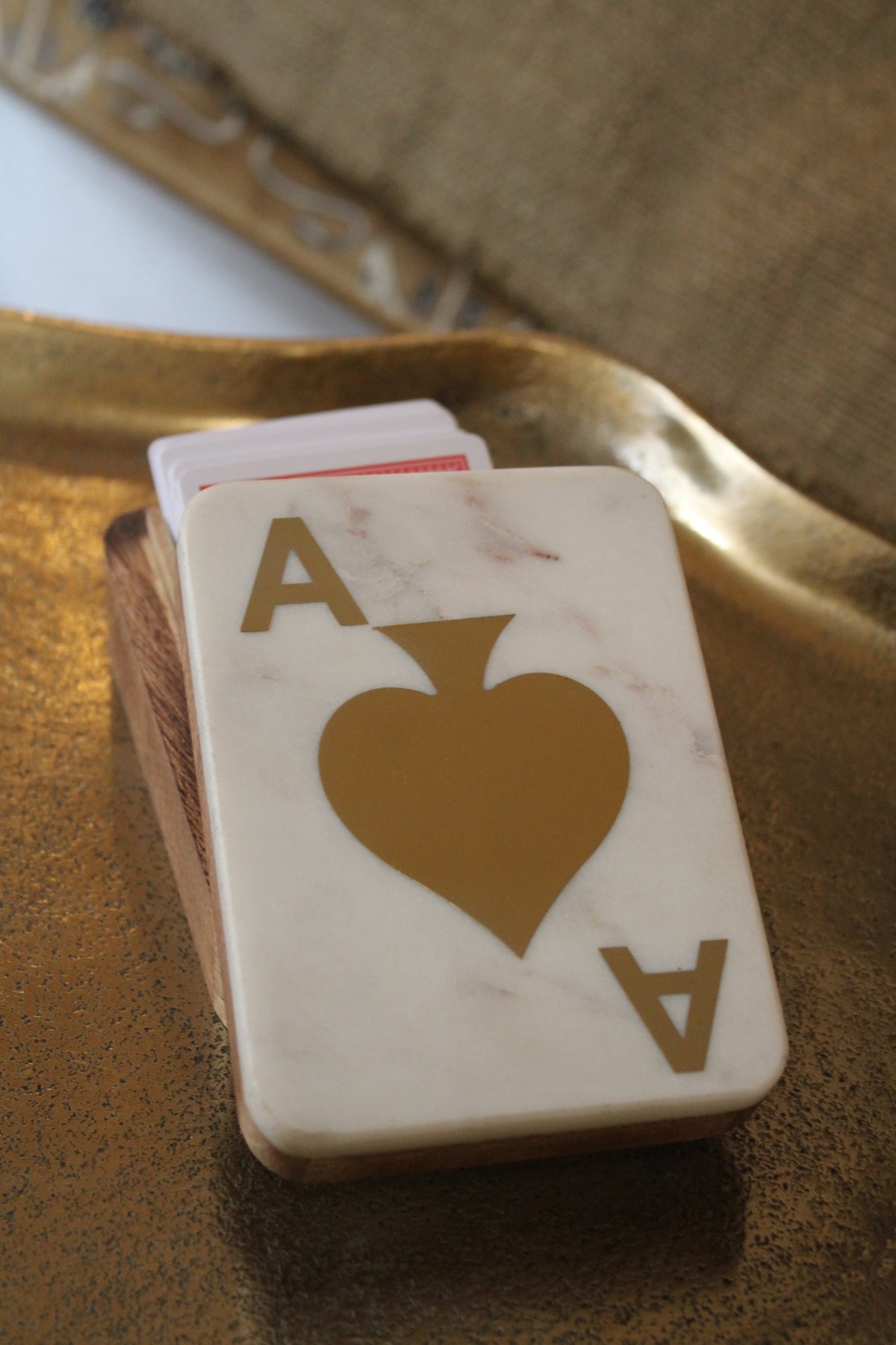 boite de cartes marbre et manguier