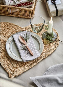 Set de table coeur jute