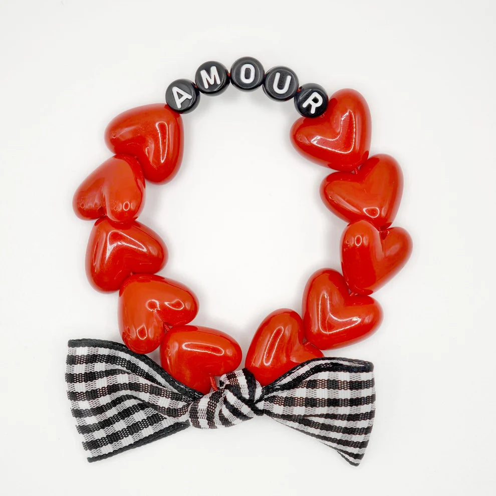 Bracelet GAGA - Maxi Rouge & Noeud vichy