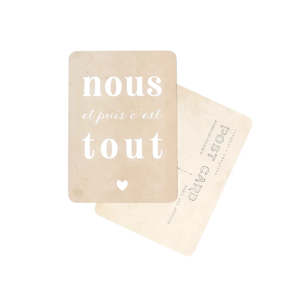 Carte Postale NOUS ET PUIS C'EST TOUT