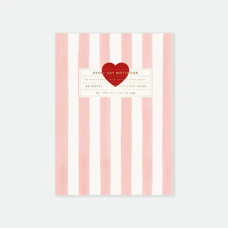 Pink stripes - Carnet A5