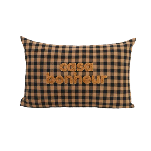 Coussin extérieur brodé 40x60cm