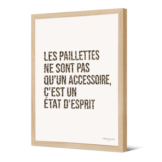 Affiche encadrée Paillettes