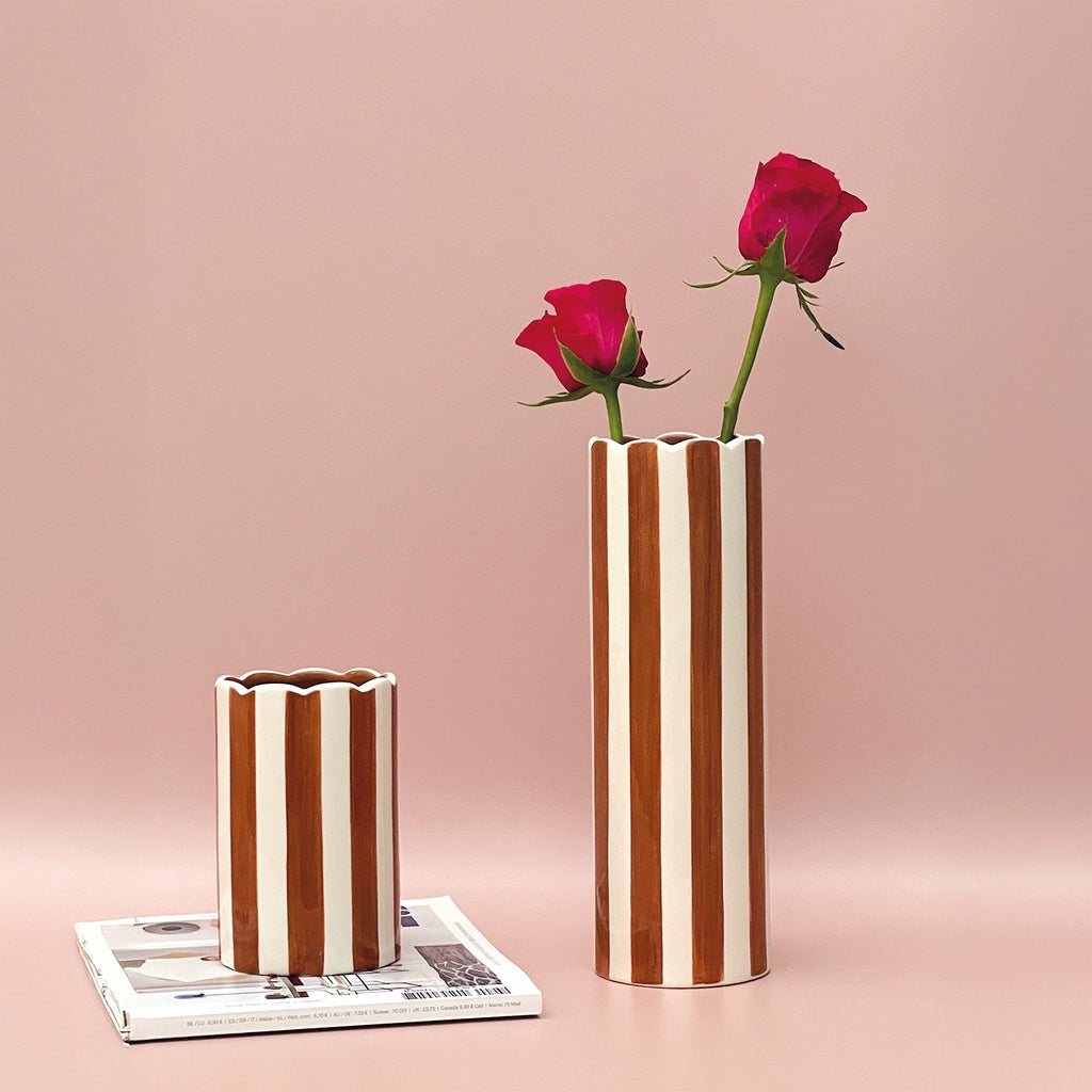 Vase Paul pm marron