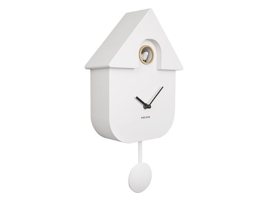 Horloge murale coucou moderne blanc