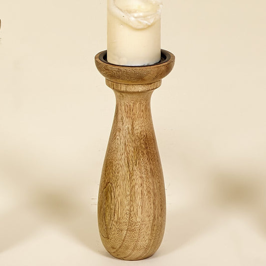 BOUGEOIR BOIS NATUREL gm