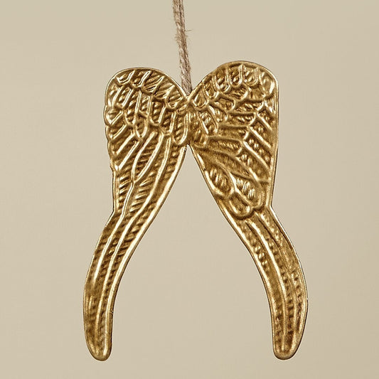 AILES PENDENTIF 13X8CM MÉTAL DORÉ