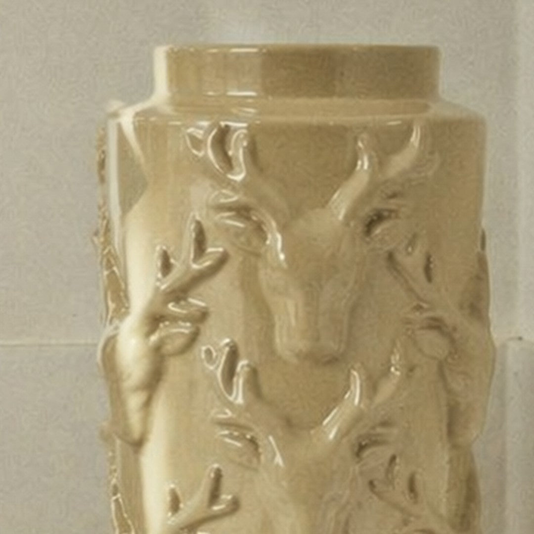 VASE RENNE BEIGE PORCELAINE