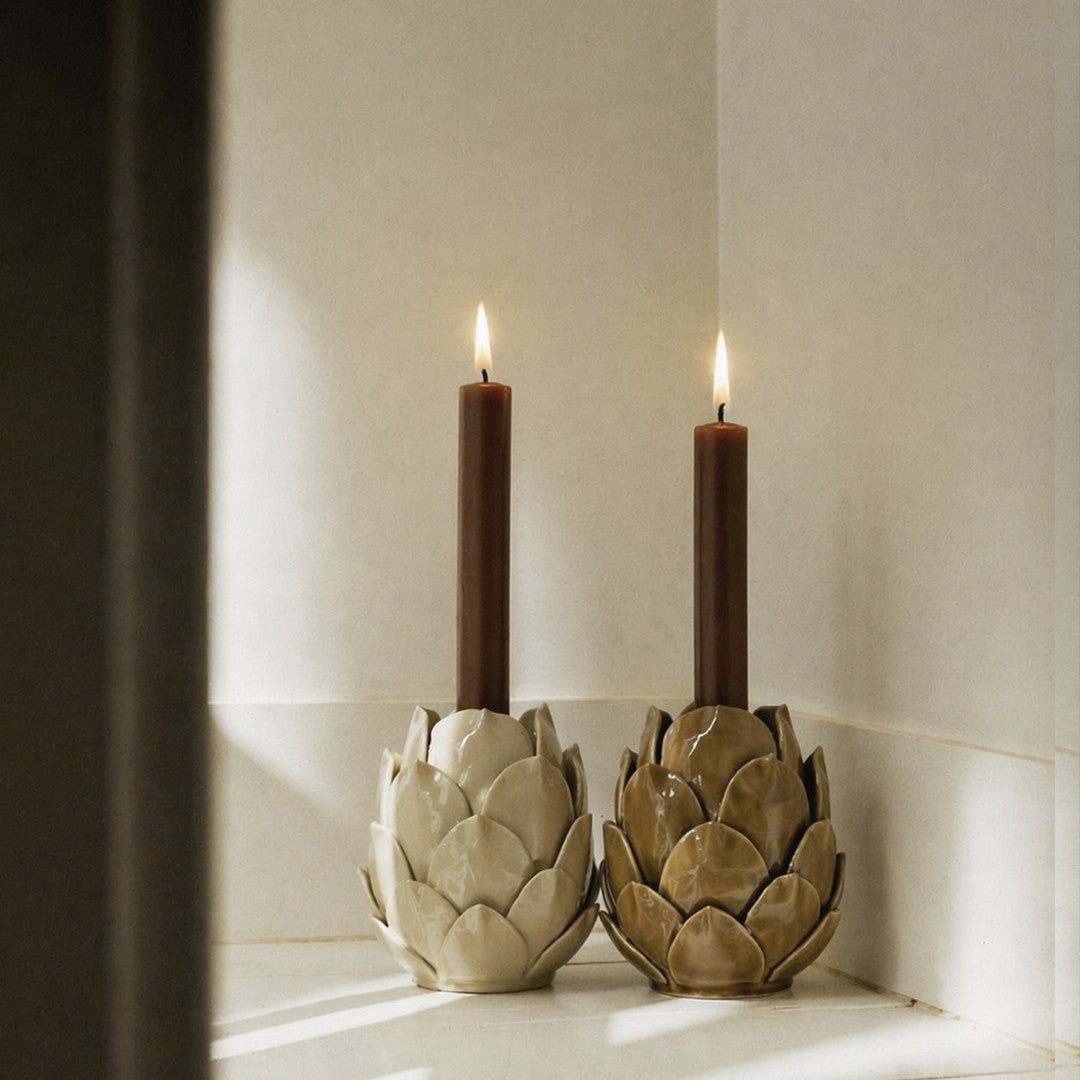 Porte bougie artichaut