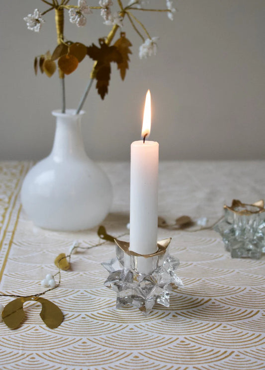 Bougeoir en verre