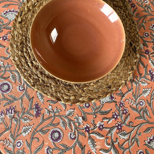 Nappe blockprint Jardin Andalou