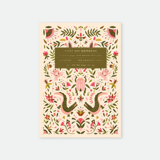 Pink Croco - Carnet A5