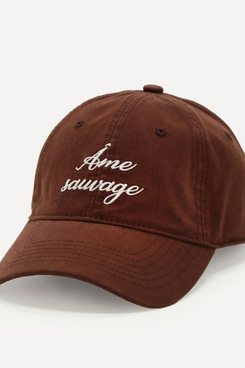 Casquette marron "Âme sauvage"