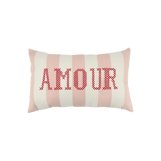 Coussin trattoria amour rose
