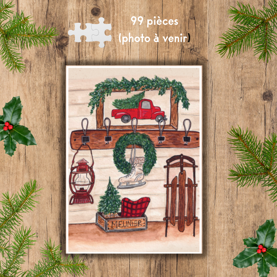 Mini Puzzle - Noël Farmhouse