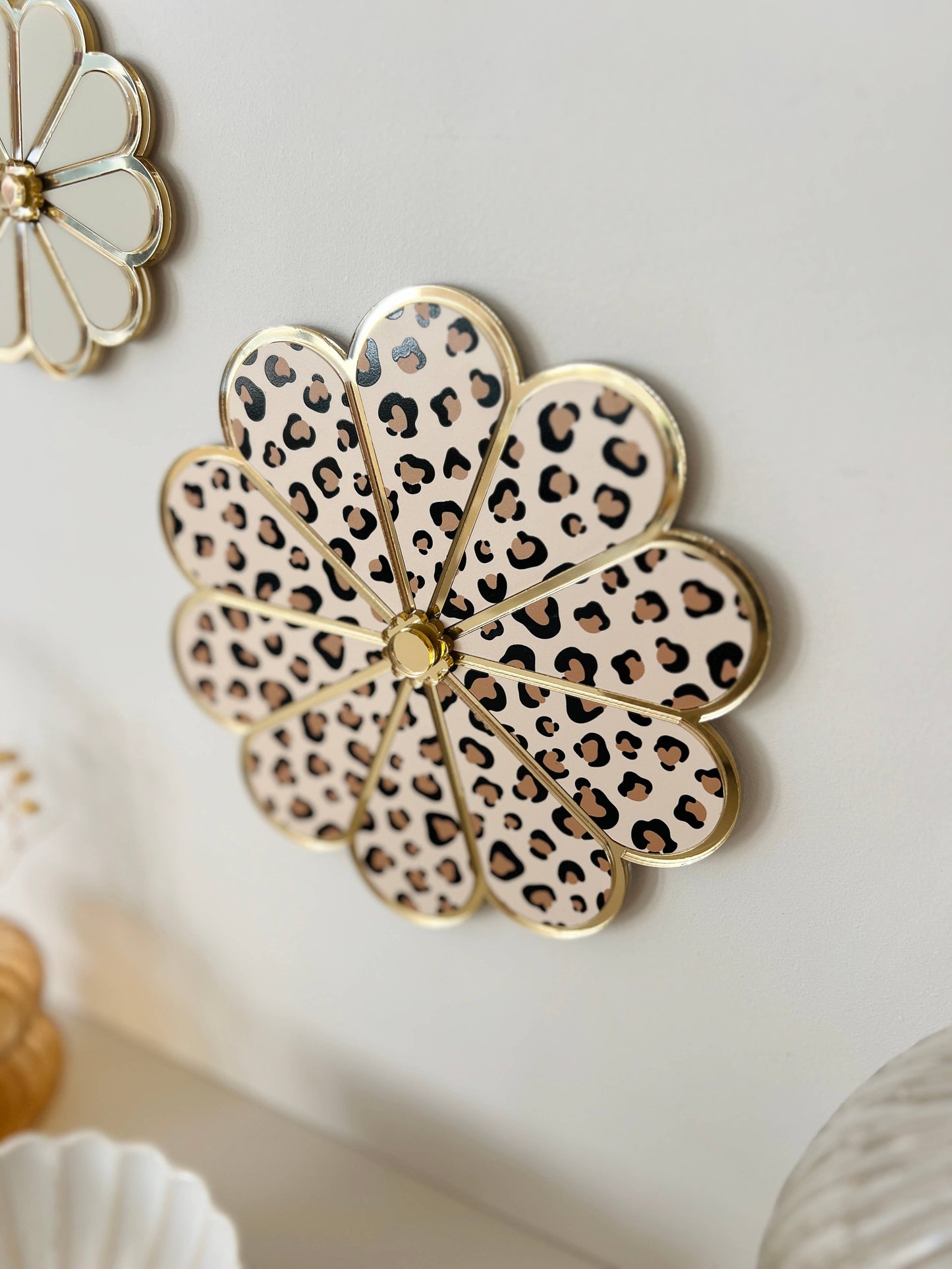 Bijou de mur Fleur léopard