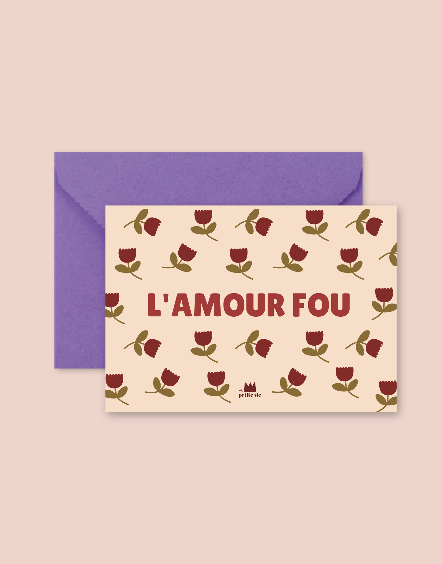 Carte "Love" : L' amour Fou (avec enveloppe)