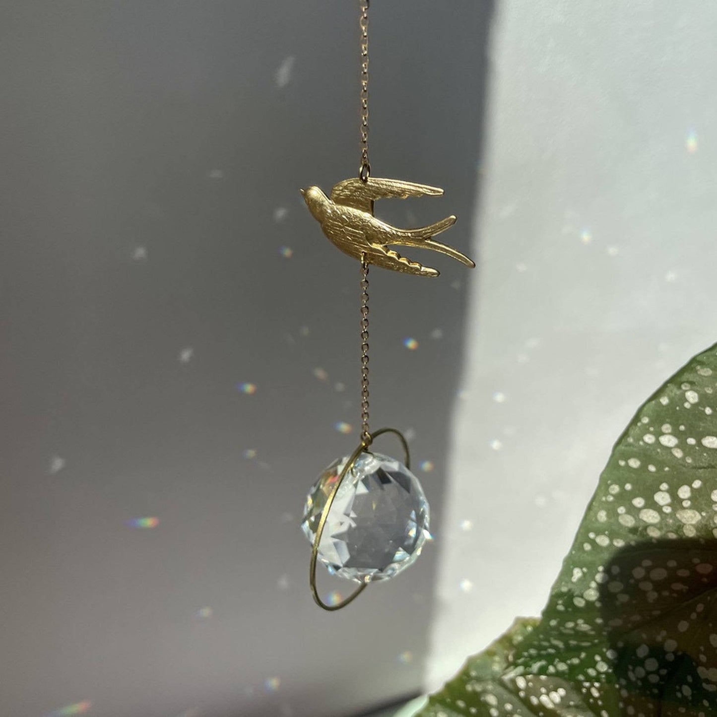 Attrape-soleil hirondelle/cristal de fenêtre/prisme