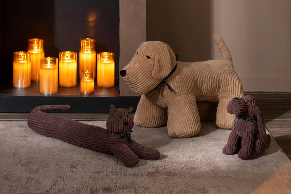 Boudin De Porte Chien/Chat Ligne Textile Marron