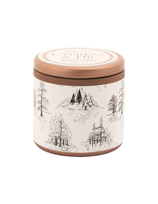 Bougie métal blanc Pin et cyprès - 85g