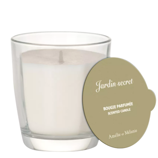 Bougie parfumée BERGAMOTE & AMBRE Amélie & Mélanie - Jardin secret