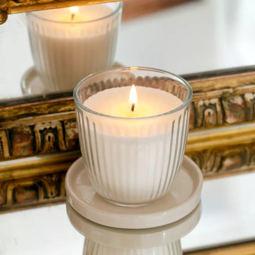 Bougie parfumée ROSE & PECHE Amélie & Mélanie - Art déco