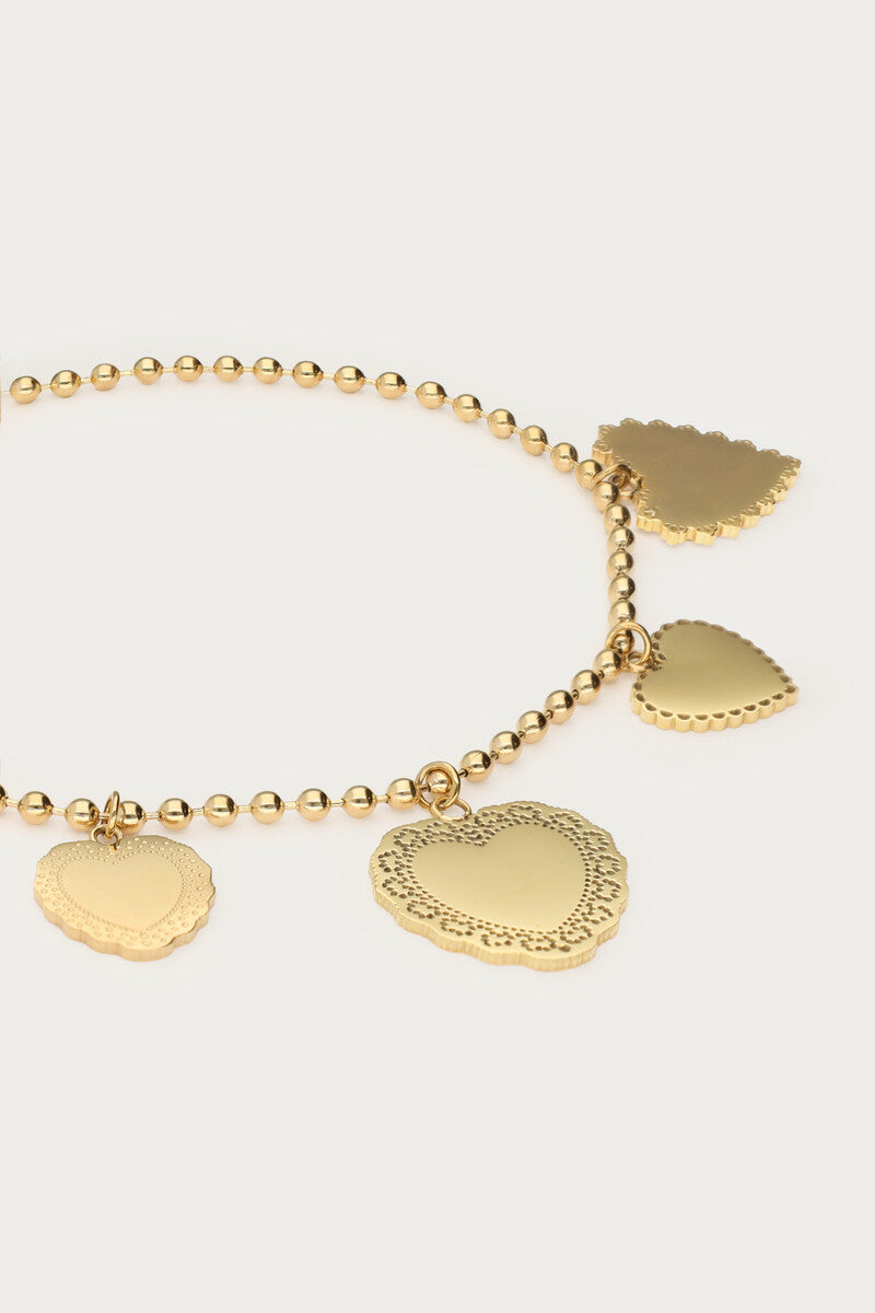 Bracelet Love avec cinq cœurs