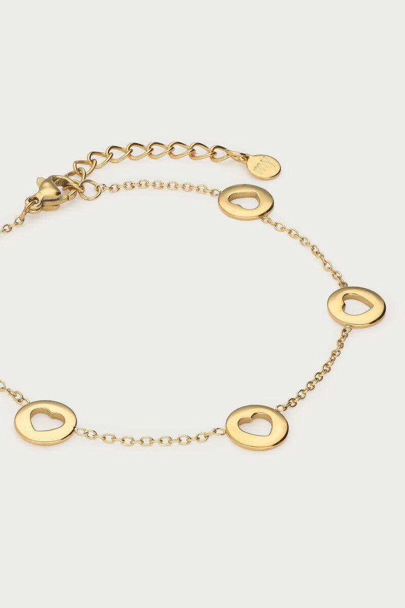 Bracelet Love avec cœurs ouverts