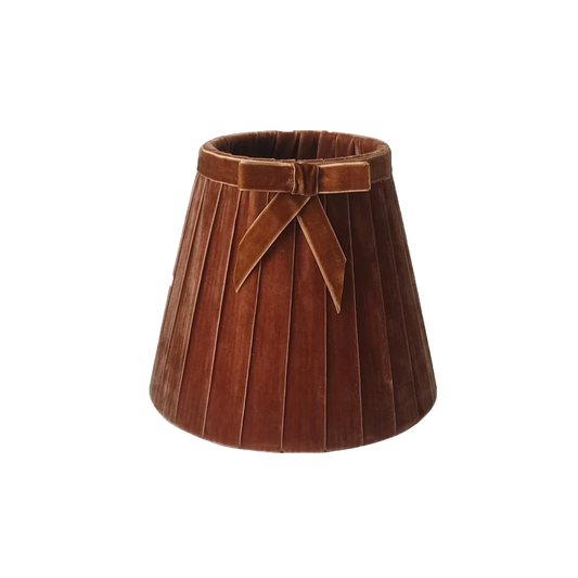 Abat-jour velours mistinguette brun