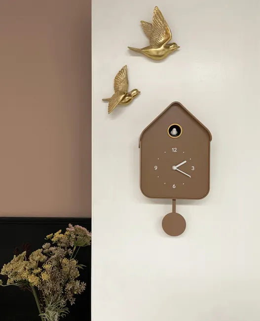 Horloge coucou café au lait