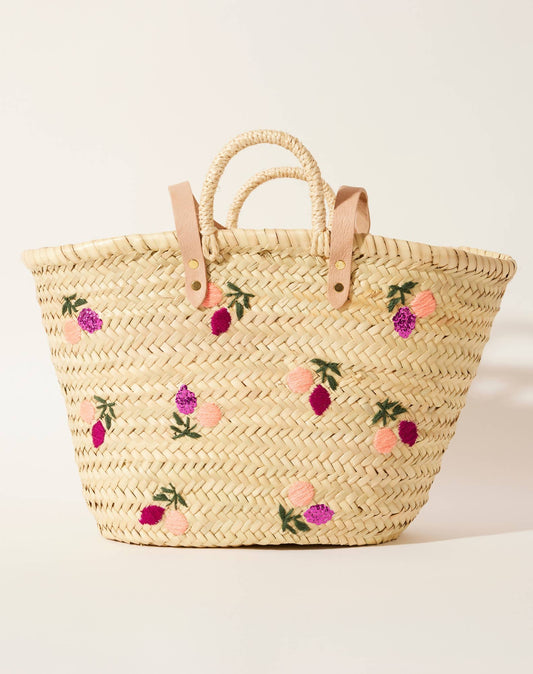 PANIER OSIER VIOLET POMELO