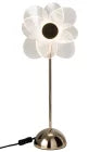 Lampe De Table Fleur Matel Doré M