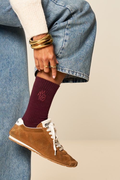 Ensemble de chaussettes Amour bordeaux