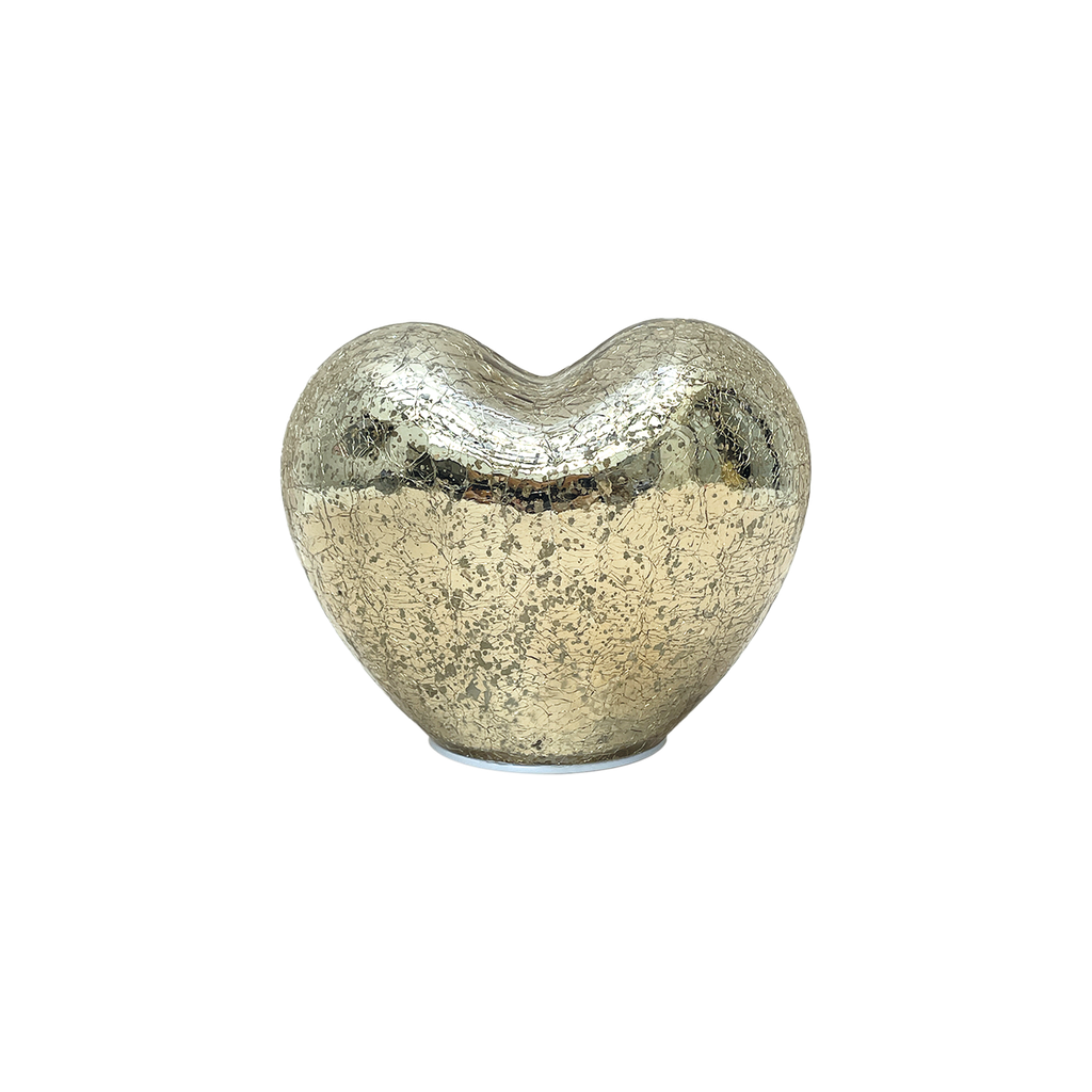 Déco led coeur mini doré vieilli