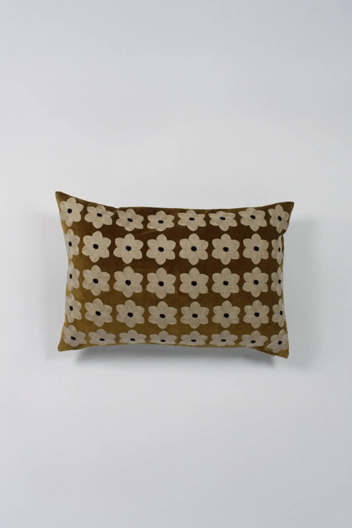 Coussin Daisy cognac 40x60