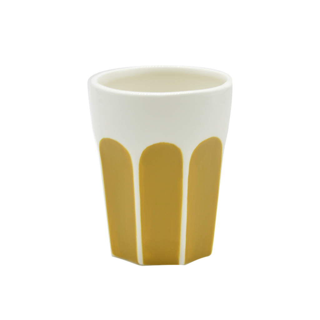 Tasse gobelet maxi Colette ocre