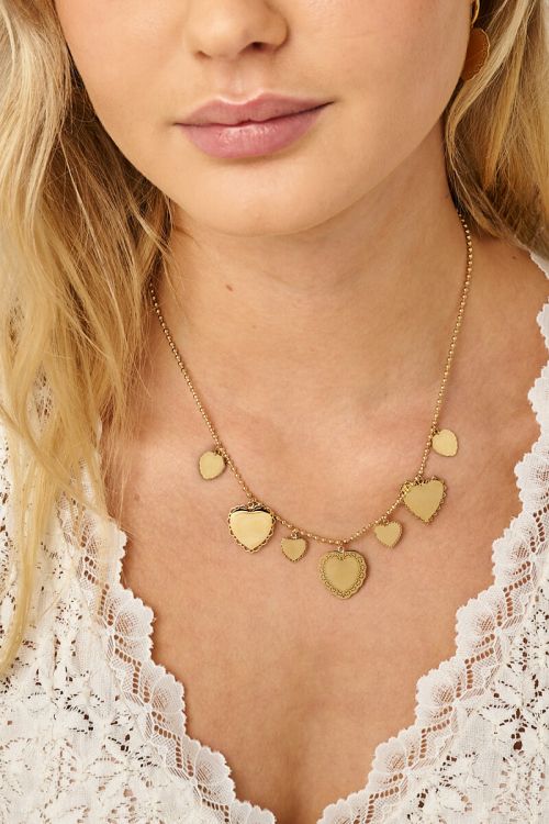 Collier Love sept cœurs