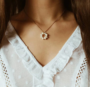 Collier Pearl Circle