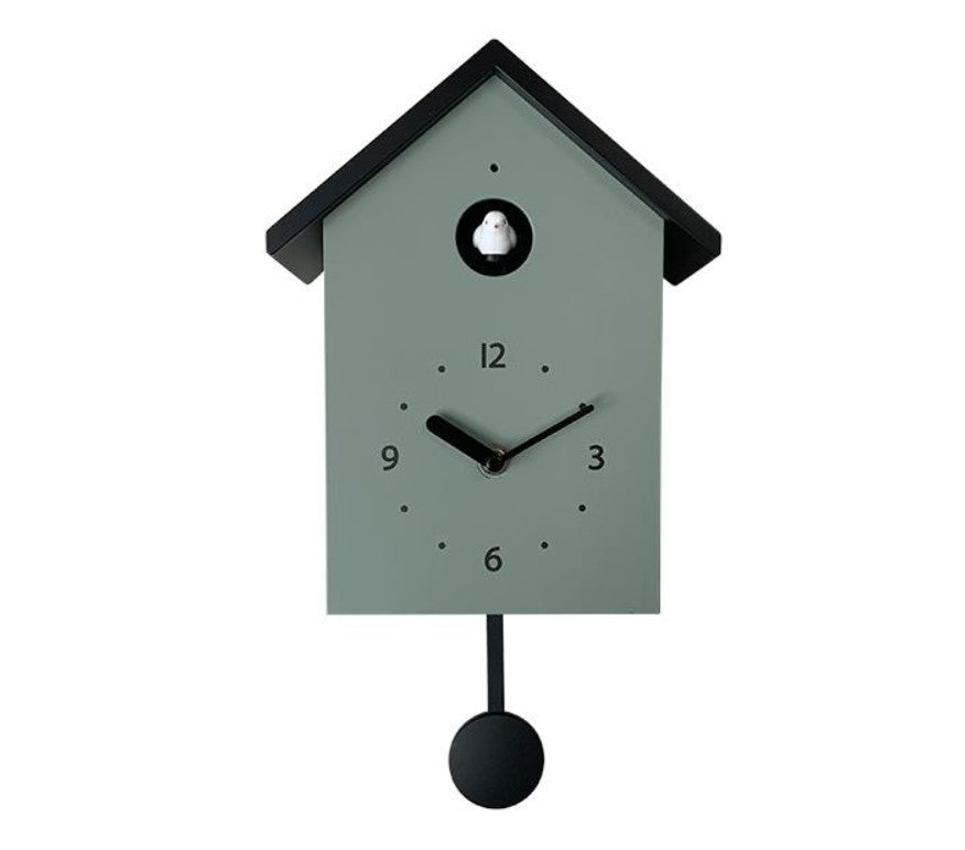 Horloge coucou vert et noir