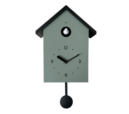 Horloge coucou vert et noir