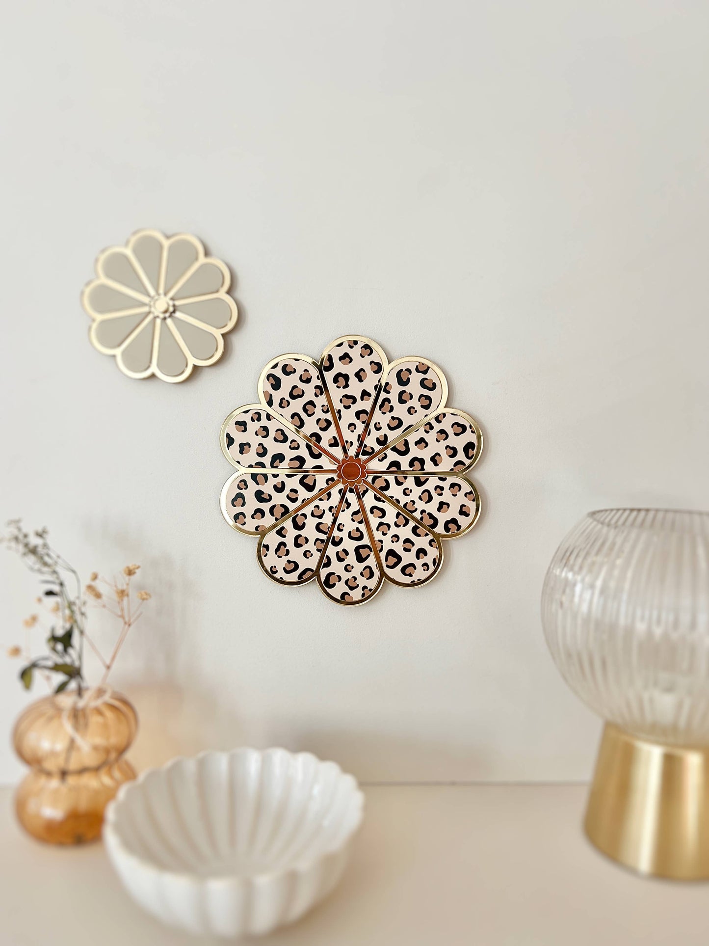 Bijou de mur Fleur léopard