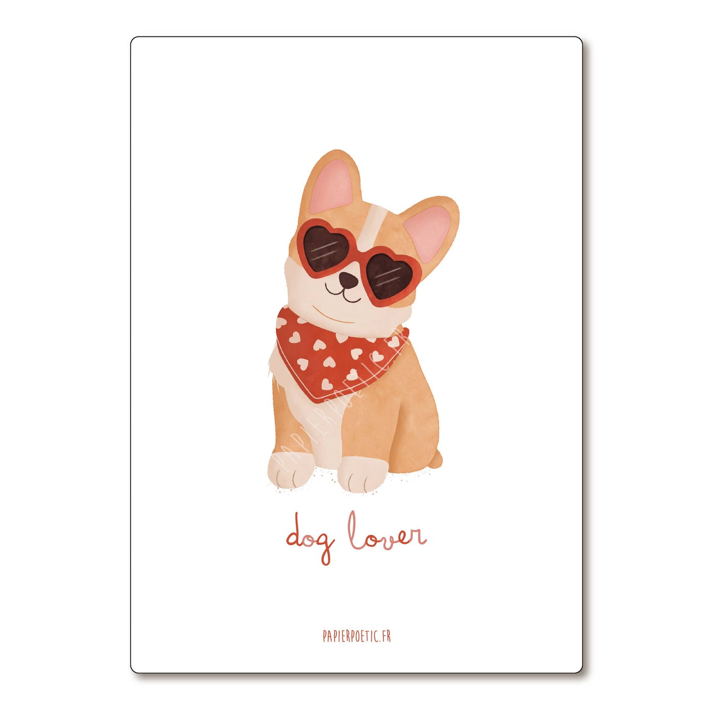 Carte Postale / Card "Dog lover"
